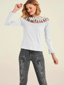 Linea Tesini T-Shirts<T-shirt à manches longues coupe ajustée