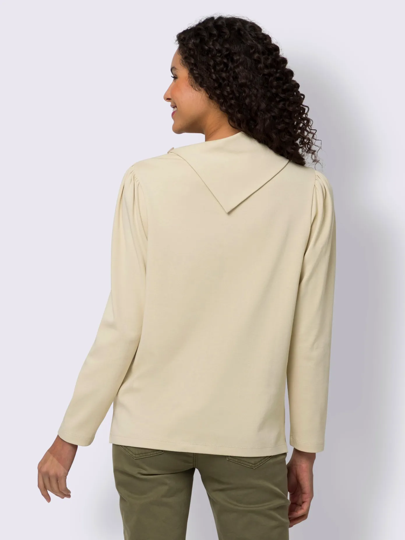 Linea Tesini T-Shirts<T-shirt à manches longues col à revers élégant