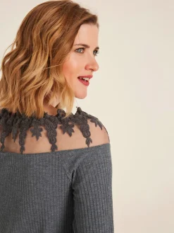 Linea Tesini T-Shirts<T-shirt à manches longues coupe ajustée