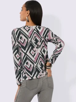 Creation L T-Shirts<T-shirt à manches longues encolure avec glissière