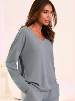 Vivance Dreams T-Shirts<T-shirt à manches longues en tricot côtelé