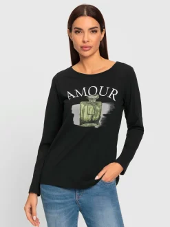 Rick Cardona T-Shirts<T-shirt à manches longues imprimé assorti