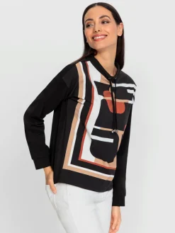 Rick Cardona T-Shirts<T-shirt à manches longues imprimé graphique