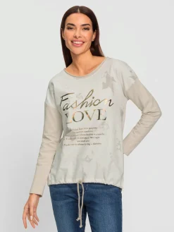 Rick Cardona T-Shirts<T-shirt à manches longues joli aspect batik