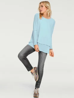 Linea Tesini T-Shirts<T-shirt à manches longues joli look superposé