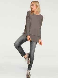 Linea Tesini T-Shirts<T-shirt à manches longues joli look superposé