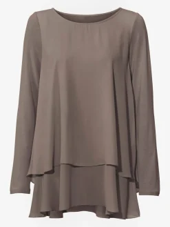 Linea Tesini T-Shirts<T-shirt à manches longues joli look superposé