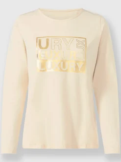 Rick Cardona T-Shirts<T-shirt à manches longues joli imprimé feuille devant