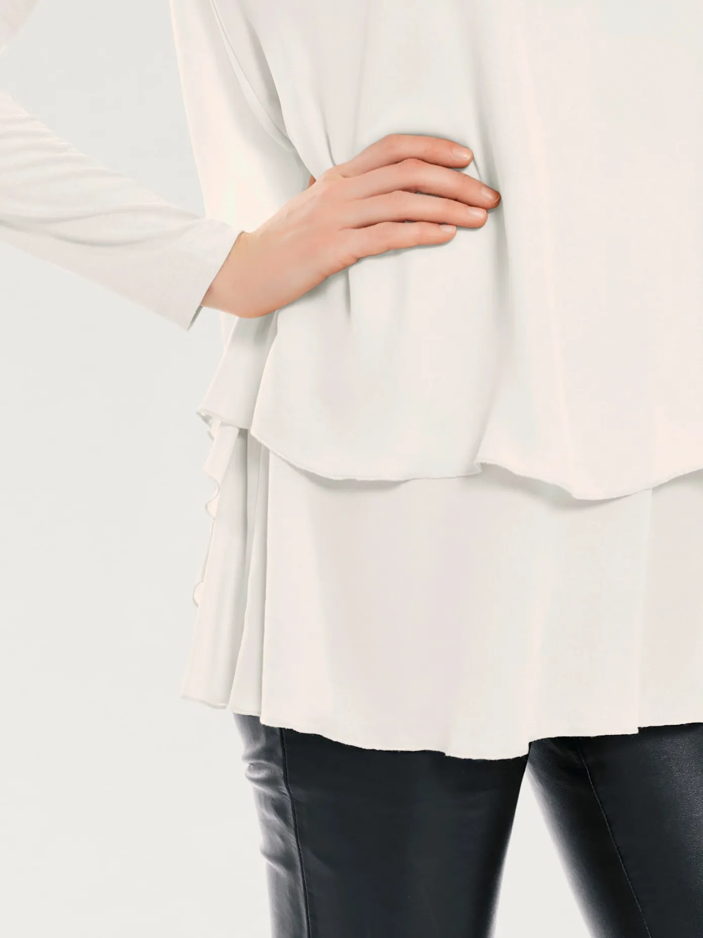 Linea Tesini T-Shirts<T-shirt à manches longues joli look superposé