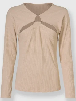 Rick Cardona T-Shirts<T-shirt à manches longues élément décoratif couleur or