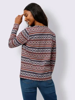 Best Connection T-Shirts<T-shirt à manches longues mélange de motifs