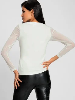 Ashley Brooke T-Shirts<T-shirt à manches longues manches en maille