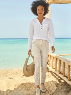 Linea Tesini T-Shirts<T-shirt à manches longues patte boutonnée fantaisie