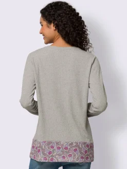 Linea Tesini T-Shirts<T-shirt à manches longues pièce décorative devant