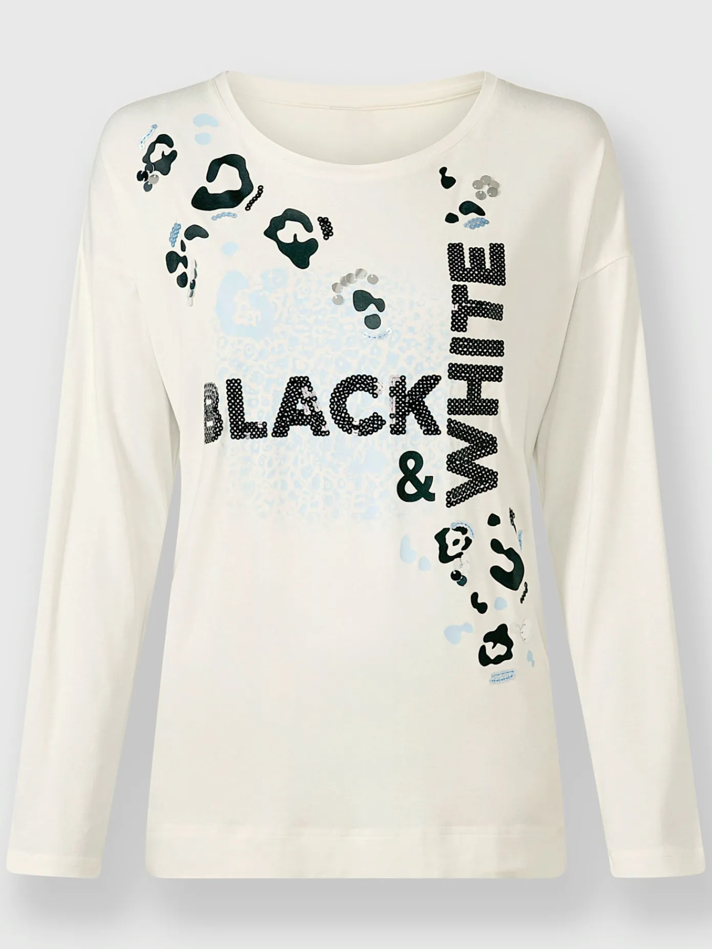 Rick Cardona T-Shirts<T-shirt à manches longues qualité viscose douce