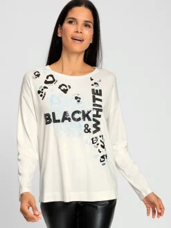 Rick Cardona T-Shirts<T-shirt à manches longues qualité viscose douce