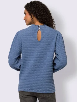 Linea Tesini T-Shirts<T-shirt à manches longues qualité jacquard structurée