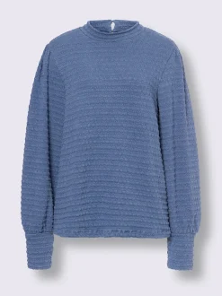 Linea Tesini T-Shirts<T-shirt à manches longues qualité jacquard structurée