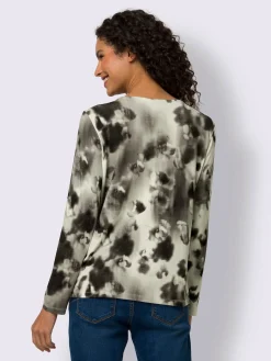 Mandarin T-Shirts<T-shirt à manches longues qualité viscose douce