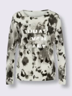 Mandarin T-Shirts<T-shirt à manches longues qualité viscose douce