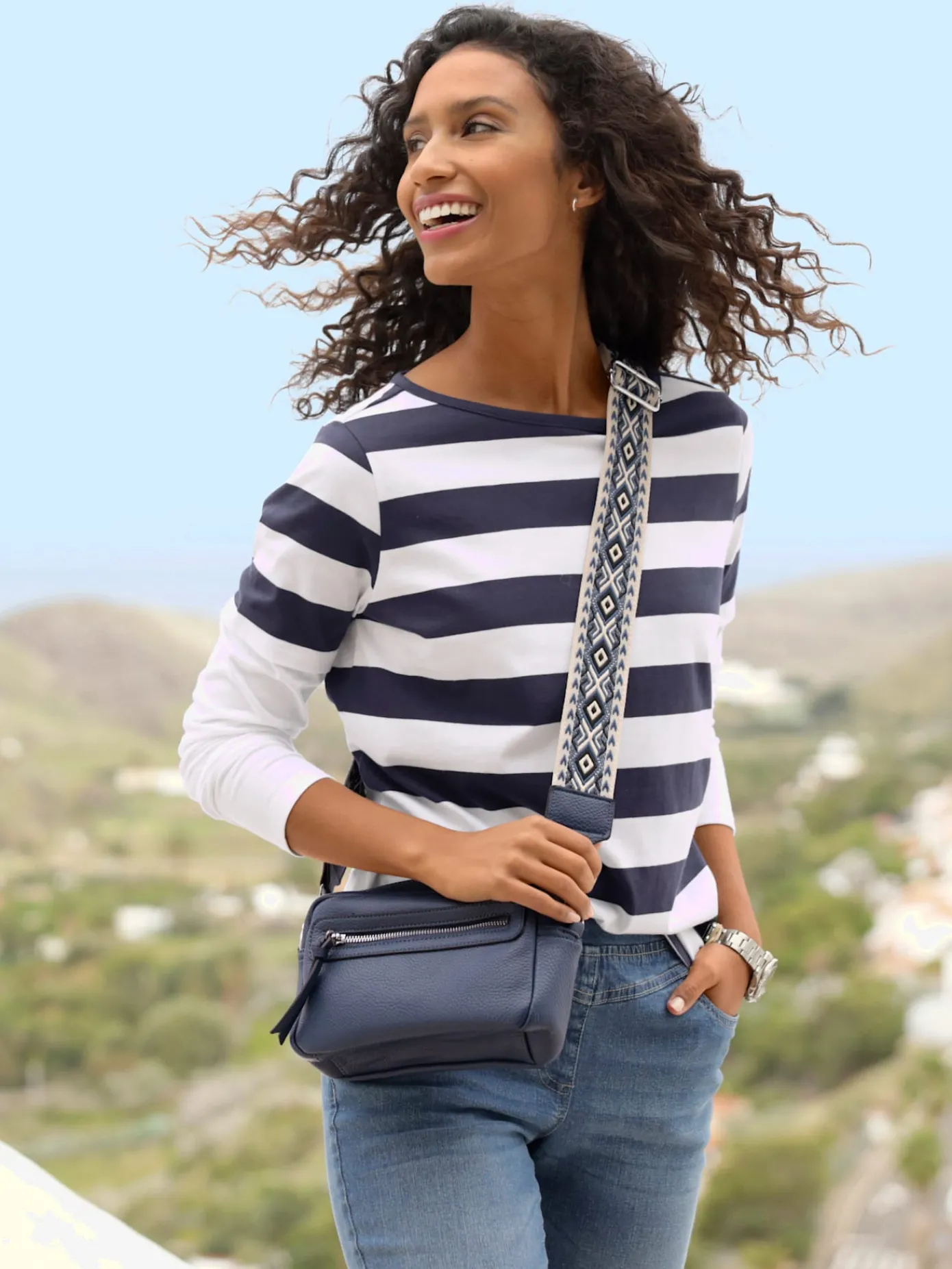 Best Connection T-Shirts<T-shirt à manches longues rayures tendance