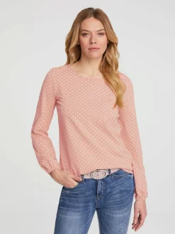 Linea Tesini T-Shirts<T-shirt à manches longues superbe motif à pois