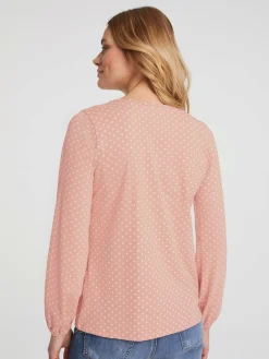 Linea Tesini T-Shirts<T-shirt à manches longues superbe motif à pois