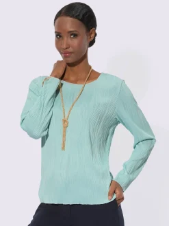 Creation L T-Shirts<T-shirt à manches longues structure jacquard