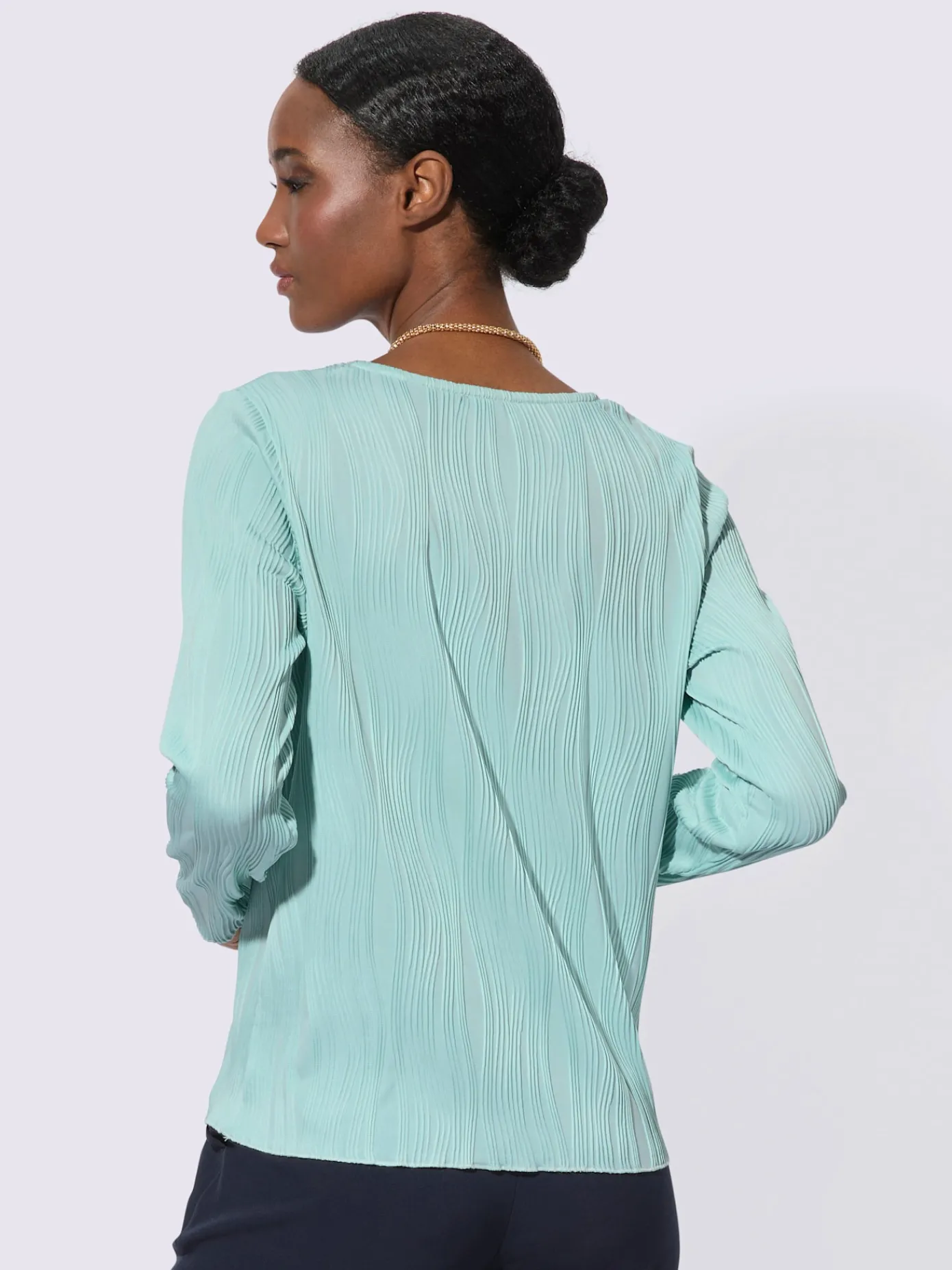 Creation L T-Shirts<T-shirt à manches longues structure jacquard