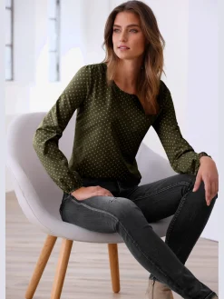 Linea Tesini T-Shirts<T-shirt à manches longues superbe motif à pois