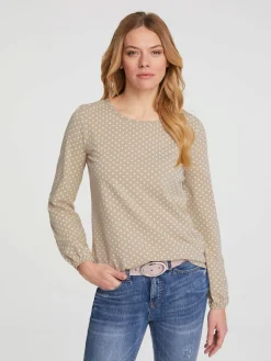 Linea Tesini T-Shirts<T-shirt à manches longues superbe motif à pois