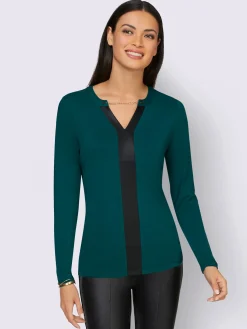 Creation L T-Shirts<T-shirt à manches longues viscose