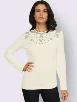 Creation L T-Shirts<T-shirt à manches longues viscose