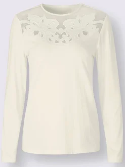 Creation L T-Shirts<T-shirt à manches longues viscose