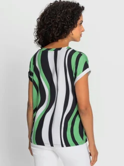 T-Shirts<T-shirt à rayures avec viscose (ecovero)