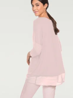 Linea Tesini T-Shirts<T-shirt ample tissu léger à l'ourlet