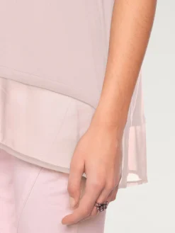 Linea Tesini T-Shirts<T-shirt ample tissu léger à l'ourlet