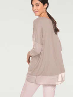 Linea Tesini T-Shirts<T-shirt ample tissu léger à l'ourlet