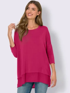 Linea Tesini T-Shirts<T-shirt ample tissu léger à l'ourlet