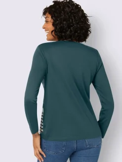 Collection L T-Shirts<T-shirt avec un imprimé tendance et manches longues