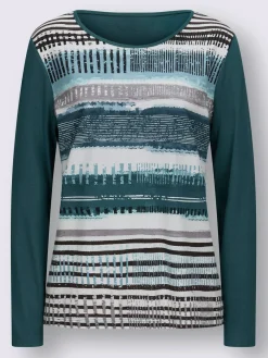 Collection L T-Shirts<T-shirt avec un imprimé tendance et manches longues