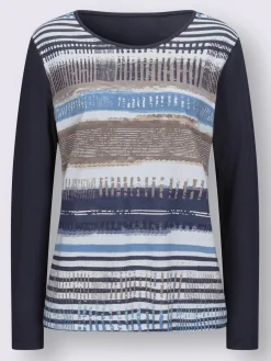 Collection L T-Shirts<T-shirt avec un imprimé tendance et manches longues