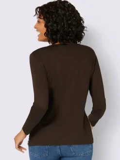 Collection L T-Shirts<T-shirt avec un imprimé tendance et manches longues