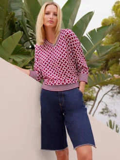 Rick Cardona T-Shirts<T-shirt bords-côtes rayés