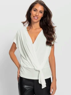 Ashley Brooke Tenues De Cérémonie|T-Shirts<T-shirt cache-cœur superbe aspect cache-cœur