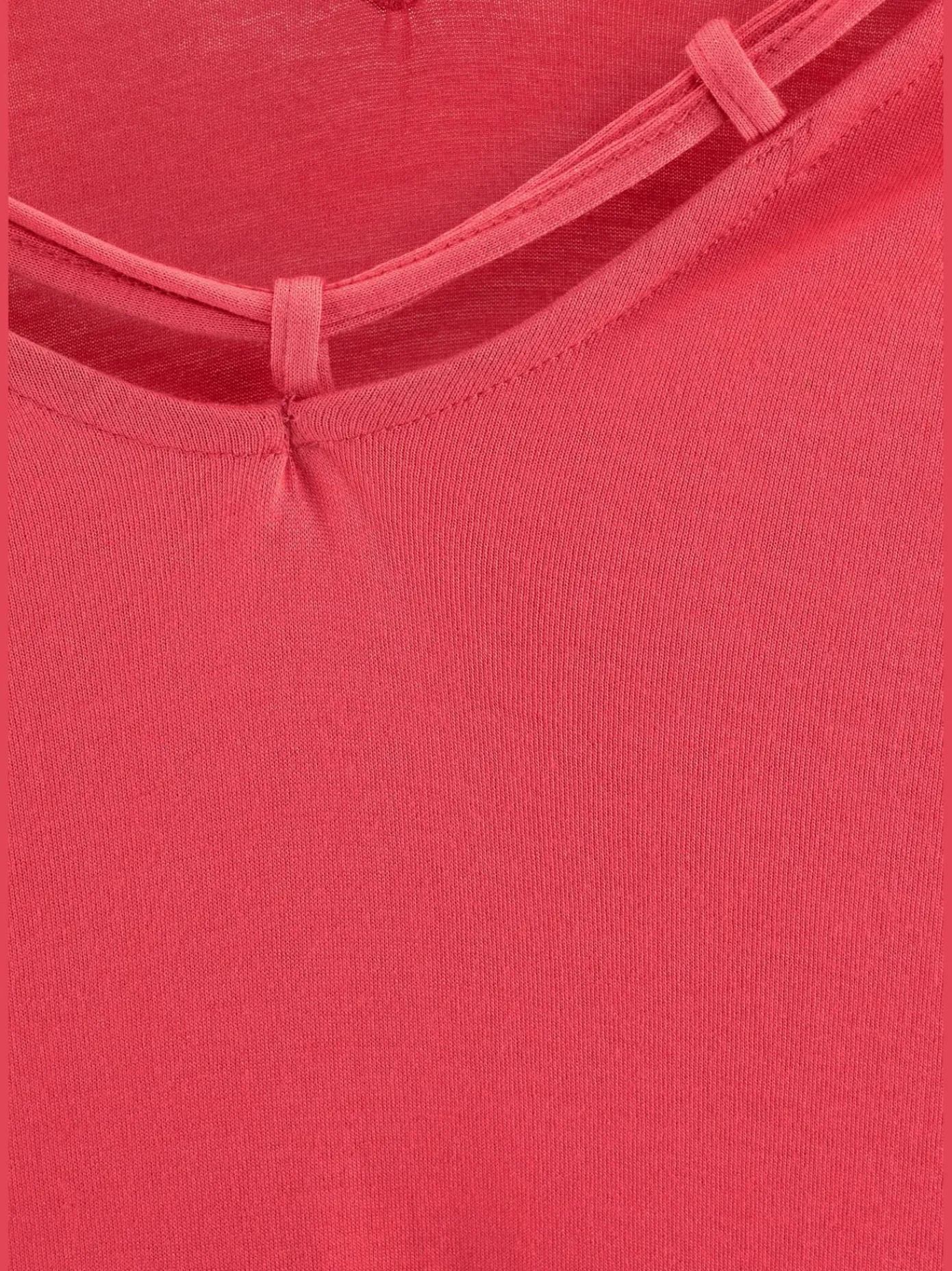 s.Oliver T-Shirts<T-shirt col v avec cordons