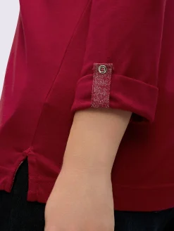 Alessa W. Tenues De Cérémonie|T-Shirts<T-shirt col v imprimé manches 3/4 poche poitrine