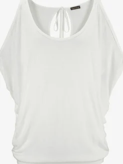 LASCANA T-Shirts<T-shirt de plage coupe affinante, fentes aux manches