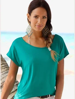 LASCANA T-Shirts<T-shirt de plage encolure ronde