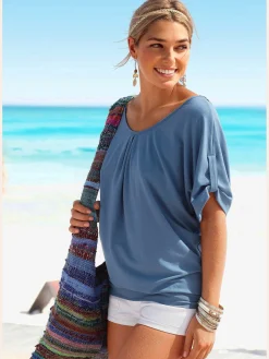 LASCANA T-Shirts<T-shirt de plage joli détail crochet au dos